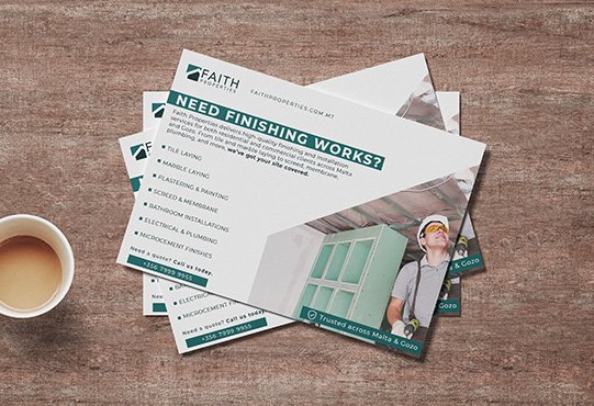 Faith Properties flyer design